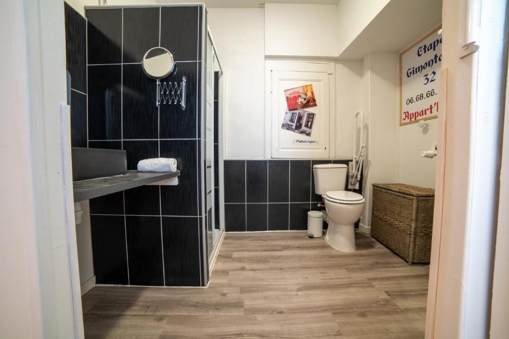 Koupelna v ubytování etape gimontoise 32 "Chambre tout confort"
