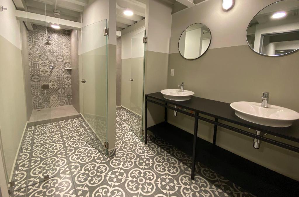 Koupelna v ubytování Hostal CASA MX centro