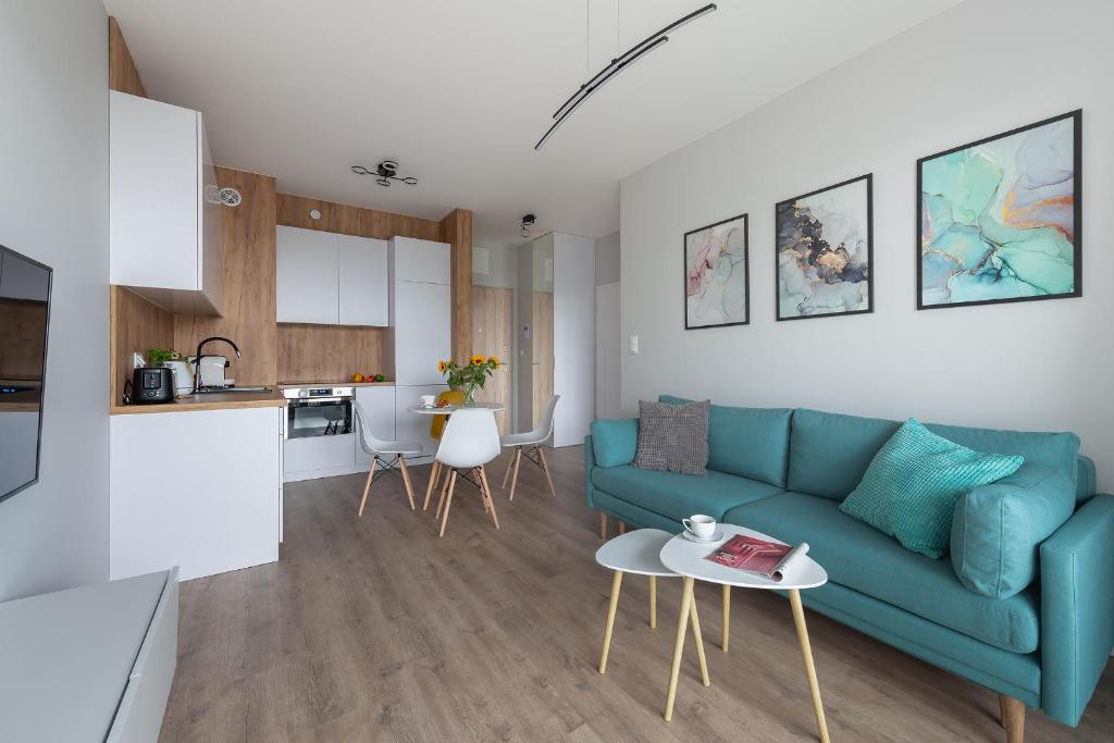 Kuchyňa alebo kuchynka v ubytovaní MODUO Serviced Apartments