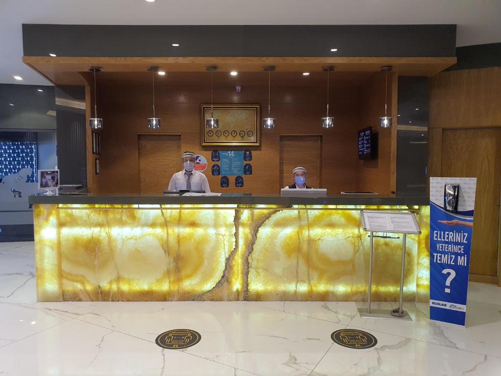 Vstupní hala nebo recepce v ubytování Akol Hotel