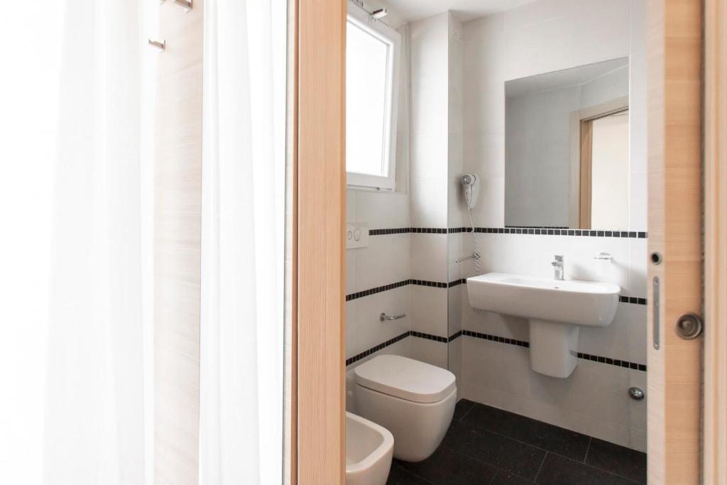 Koupelna v ubytování Hotel Primiana