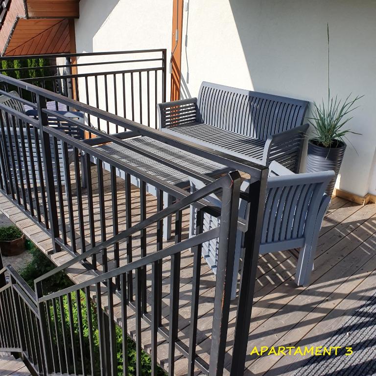 Balkon lub taras w obiekcie Apartamenty Amalia