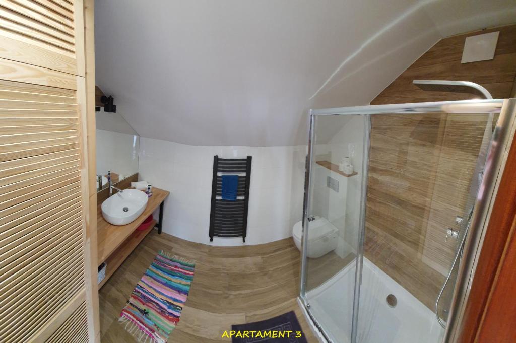Łazienka w obiekcie Apartamenty Amalia