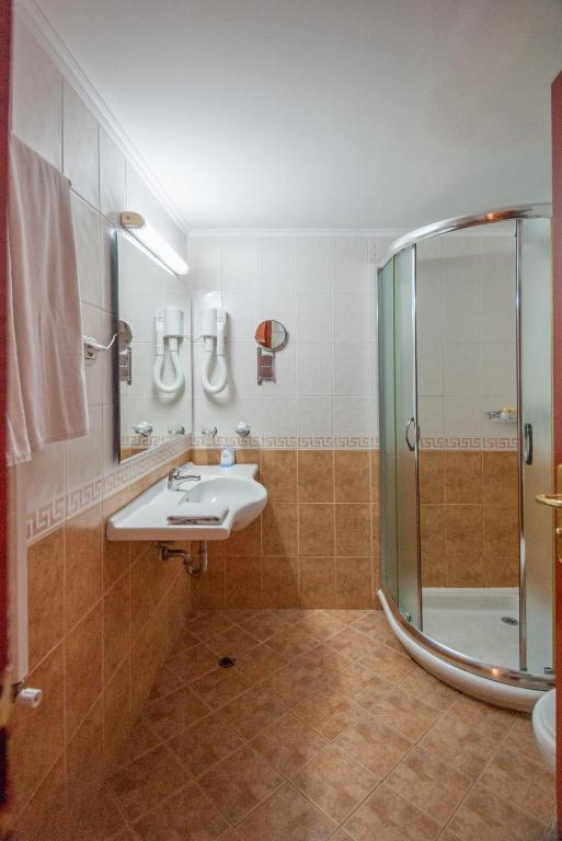 Koupelna v ubytování Hotel Villa List