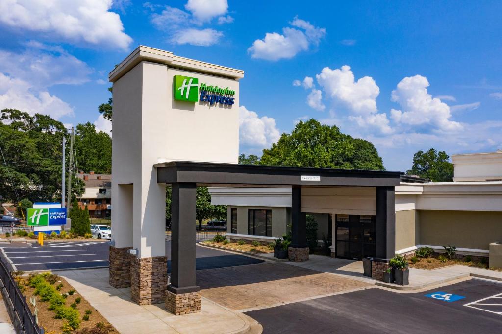 a building with a hilton garden inn at Holiday Inn Express Athens - University Area, an IHG Hotel in Athens