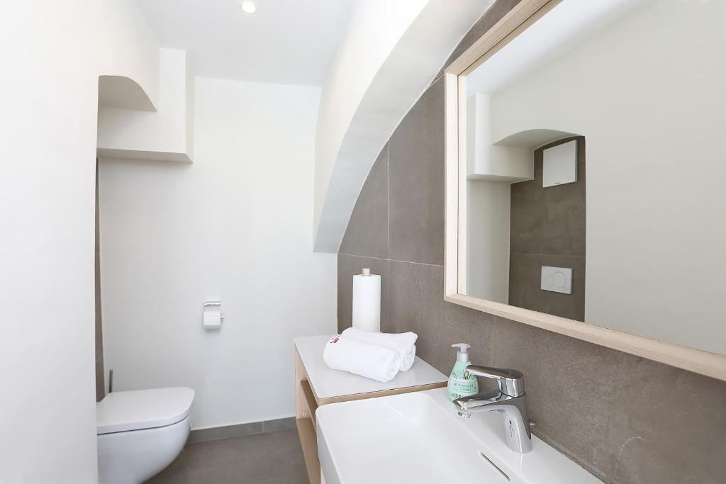 Koupelna v ubytování Stylische Cityapartments Benedikt