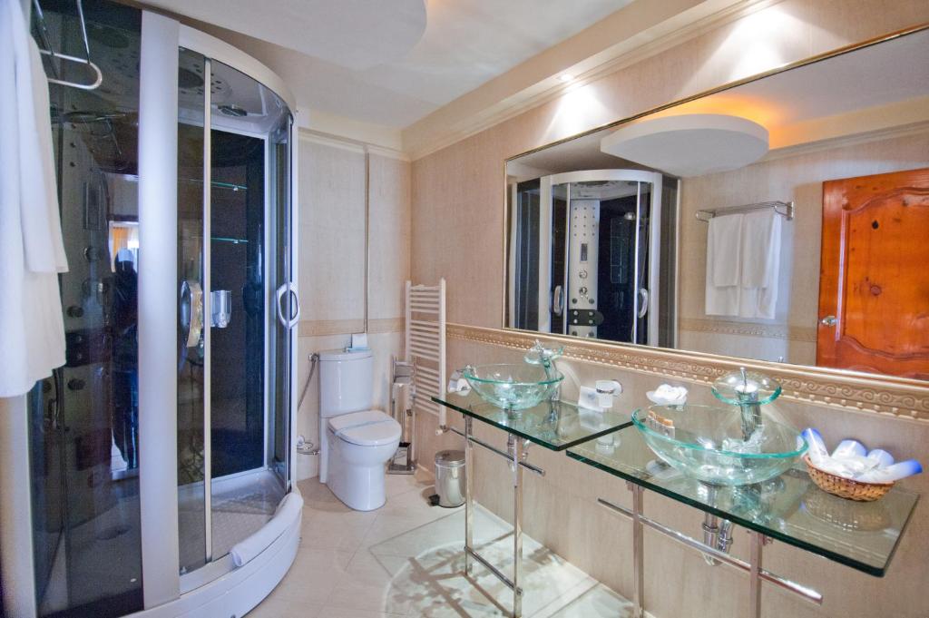 Koupelna v ubytování Hotel Villa List