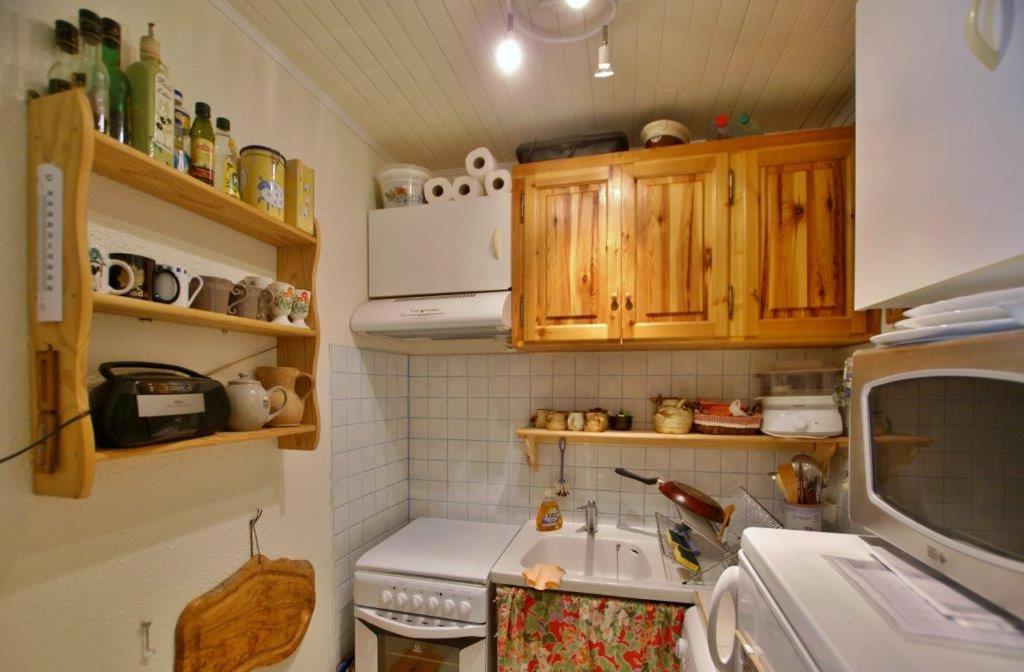 Kuchyň nebo kuchyňský kout v ubytování Appartements Barcelonette by PraLoup Vacances