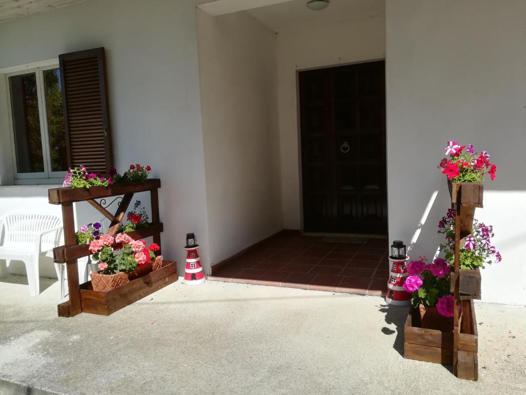 Łóżko lub łóżka w pokoju w obiekcie Angolo Felice B&B
