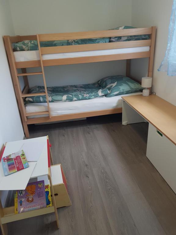 Letto o letti in una camera di Ferienwohnung Weizblick