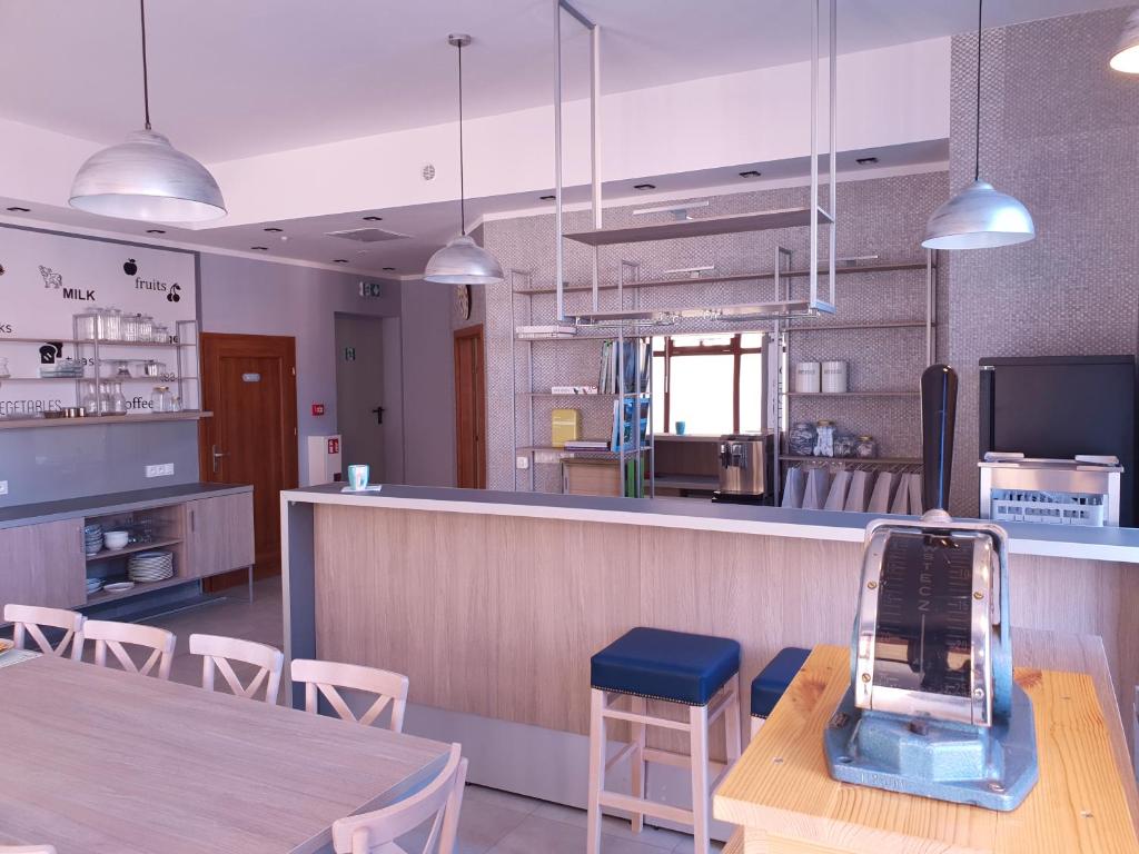 Kuchyň nebo kuchyňský kout v ubytování Hostel Annamarie