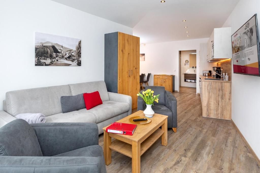 Η κουζίνα ή μικρή κουζίνα στο Elto Appartements Chalet