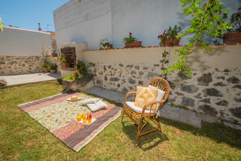 Zahrada ubytování B&B Sa domo de sos Massaios