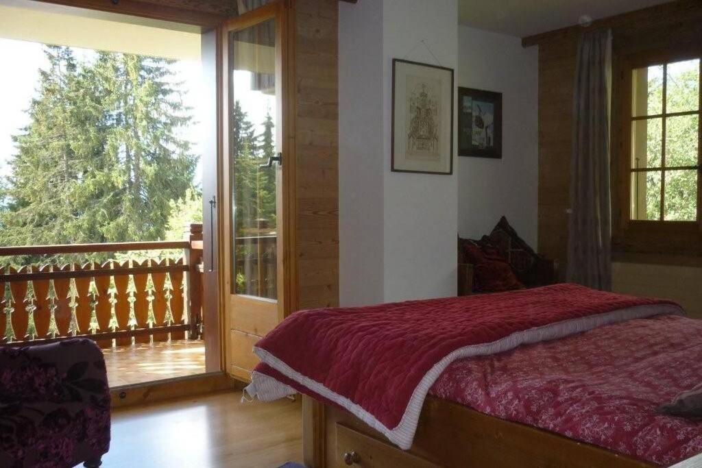Postel nebo postele na pokoji v ubytování Route de la Résidence