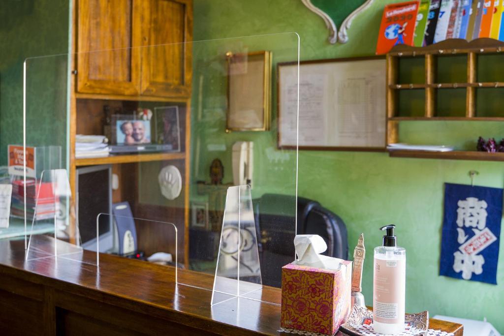 Kuchyň nebo kuchyňský kout v ubytování Hotel Abaco