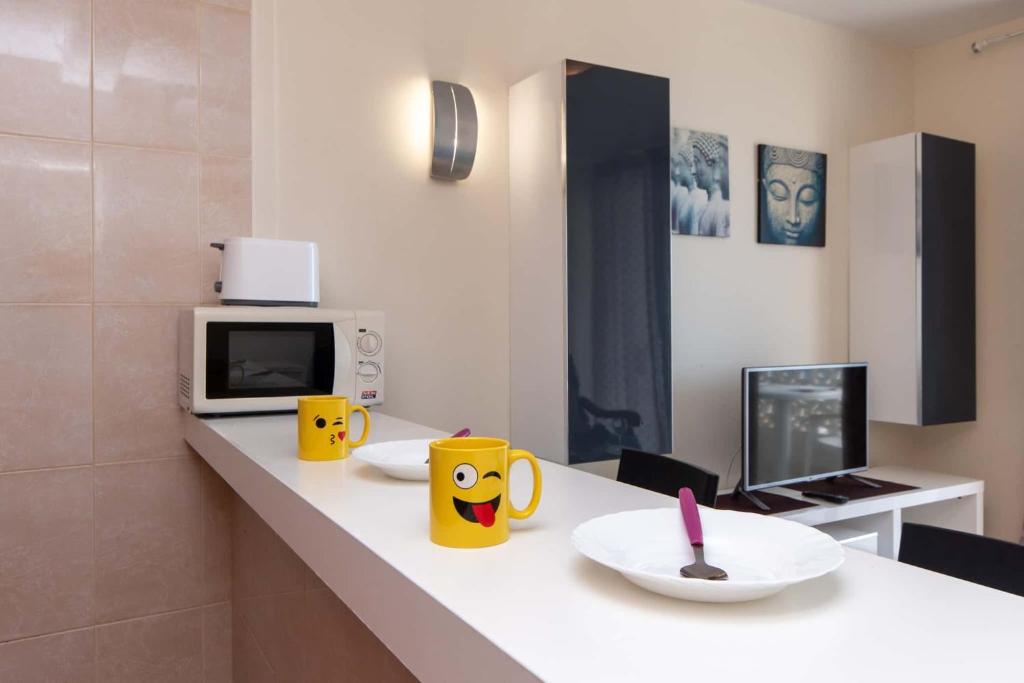 Kuchyň nebo kuchyňský kout v ubytování Playa Honda Lovely Home Las Americas -