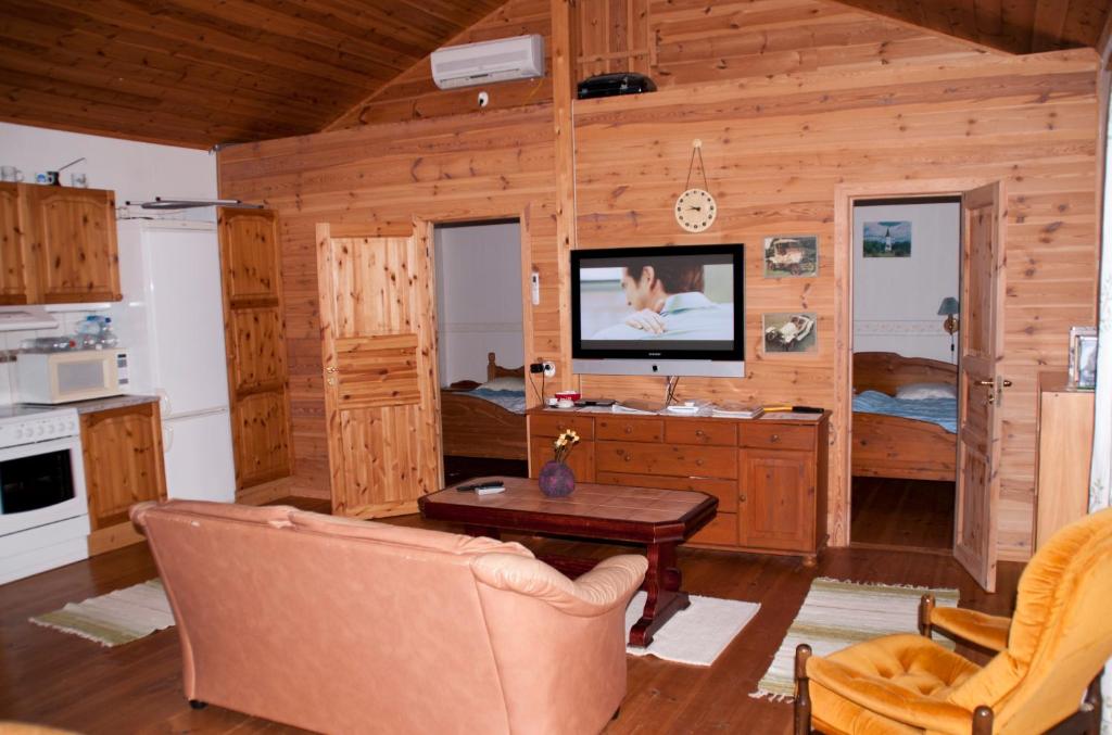 Kuchyň nebo kuchyňský kout v ubytování Nickarve Gård Hejdeby