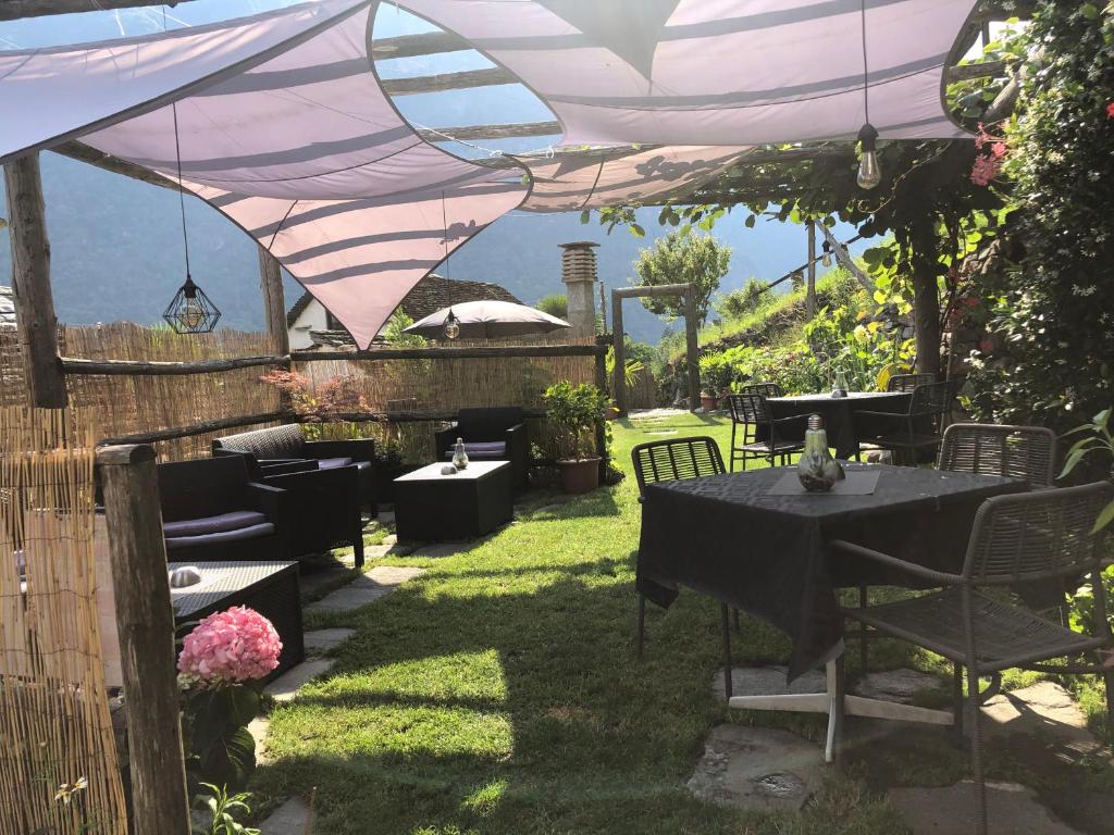 Zahrada ubytování B&B Osteria Morganti