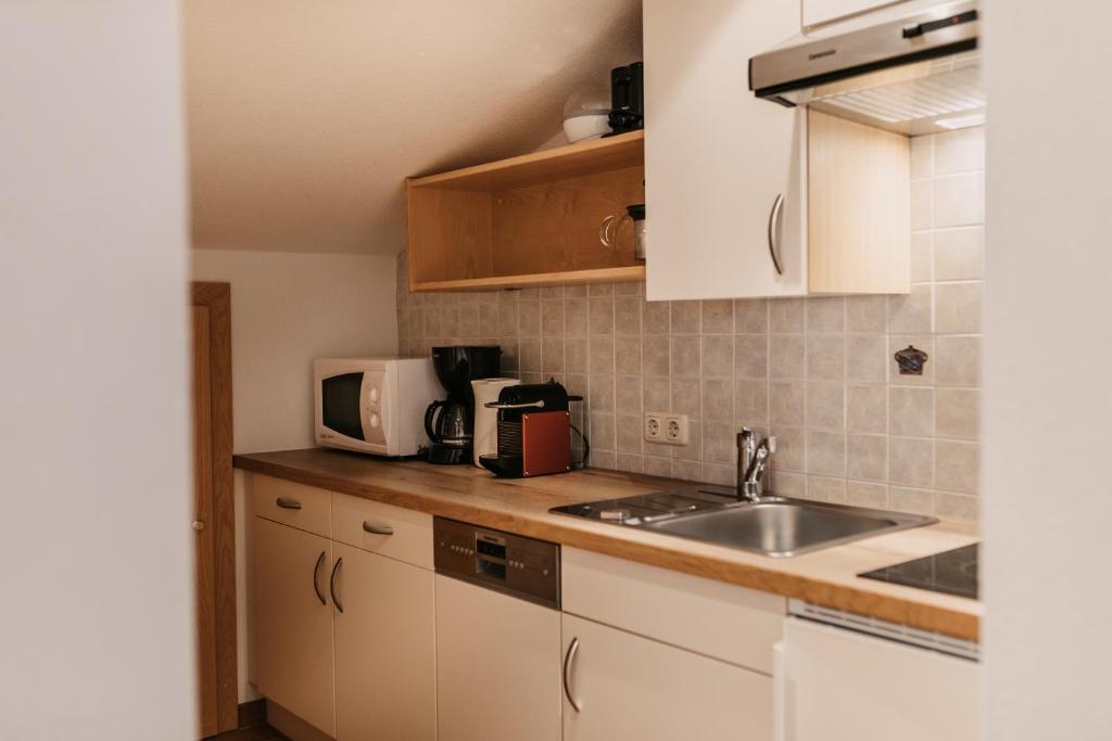Kuchyň nebo kuchyňský kout v ubytování Landhaus Rohrmoser