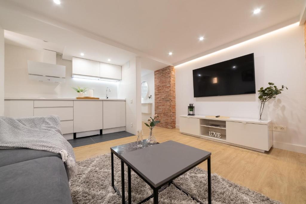 Kuchyň nebo kuchyňský kout v ubytování Apartamento Logroño Parlamento