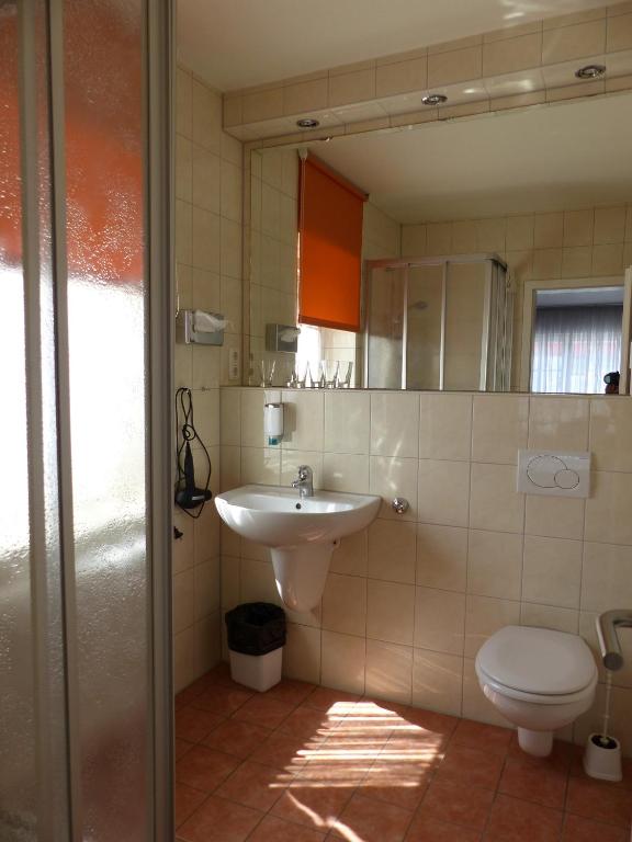 Koupelna v ubytování Hotel Eifelsteig