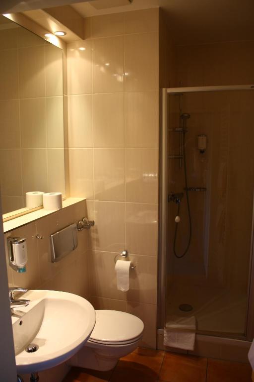 Koupelna v ubytování Hotel Eifelsteig