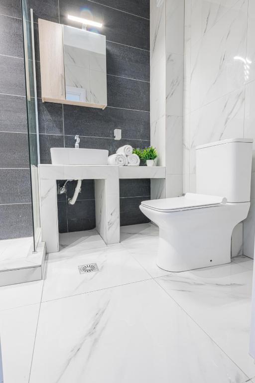 Kúpeľňa v ubytovaní Design Suites Efharis (Brusco)