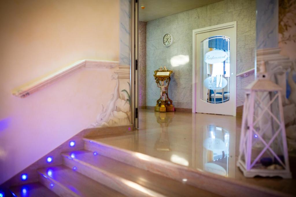 Koupelna v ubytování Hotel Danieli
