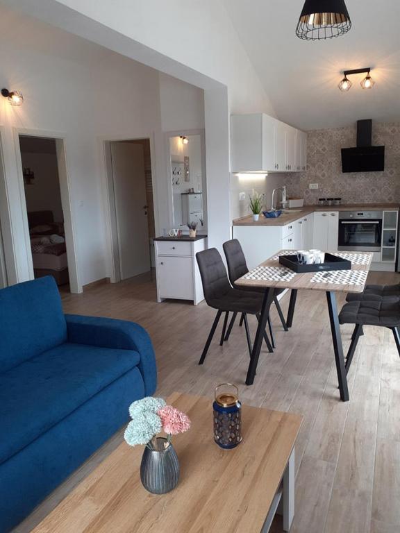 Kuchyň nebo kuchyňský kout v ubytování Apartmani Goga 2