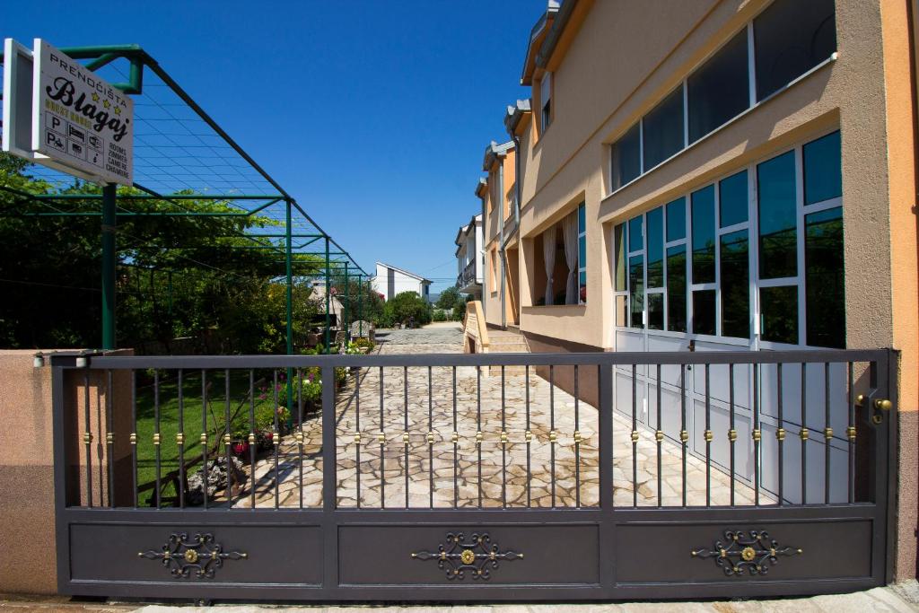 a gate in front of a building at Guest house Blagaj in Blagaj