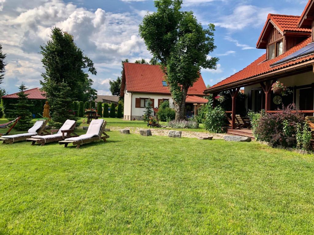 Zahrada ubytování Wypoczynek pod Lipami
