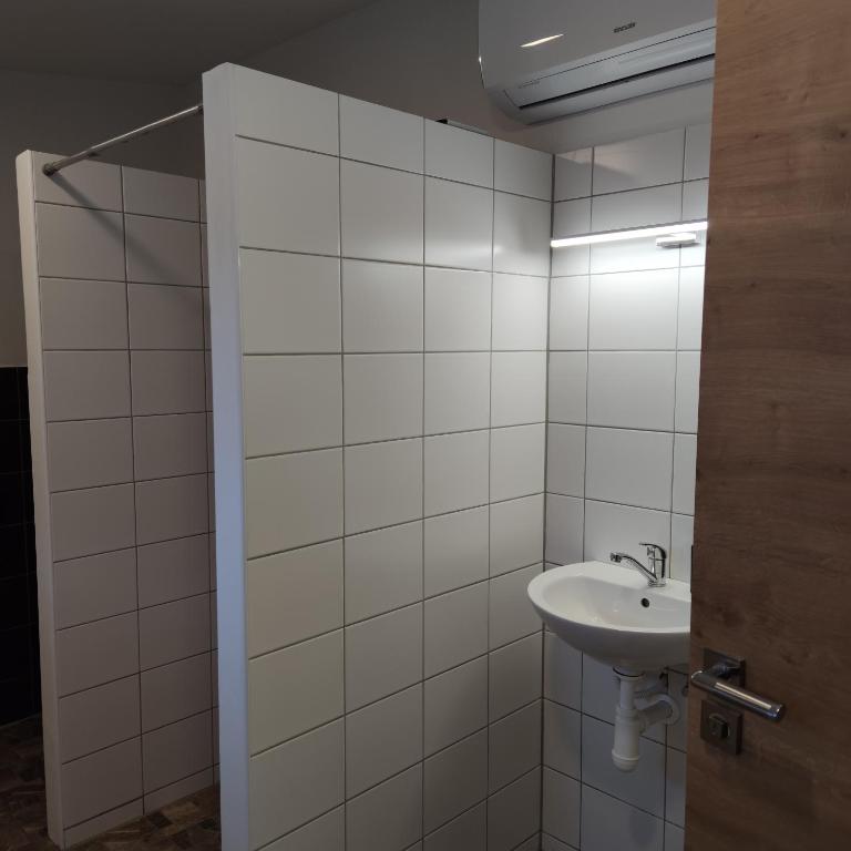 Koupelna v ubytování Apartmán Špacír