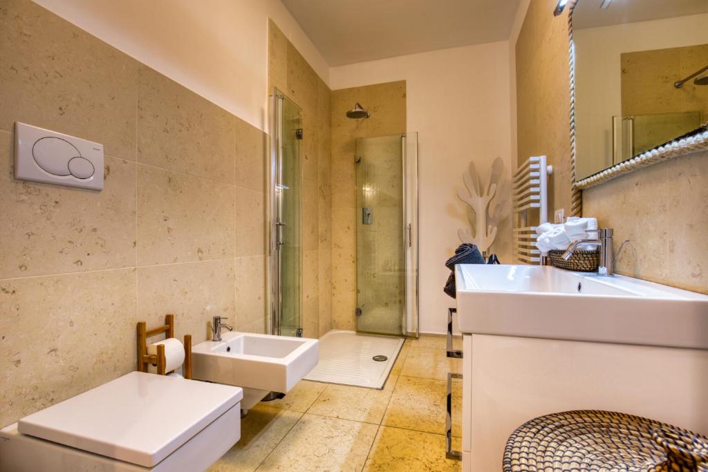 Koupelna v ubytování Residenze Longhi