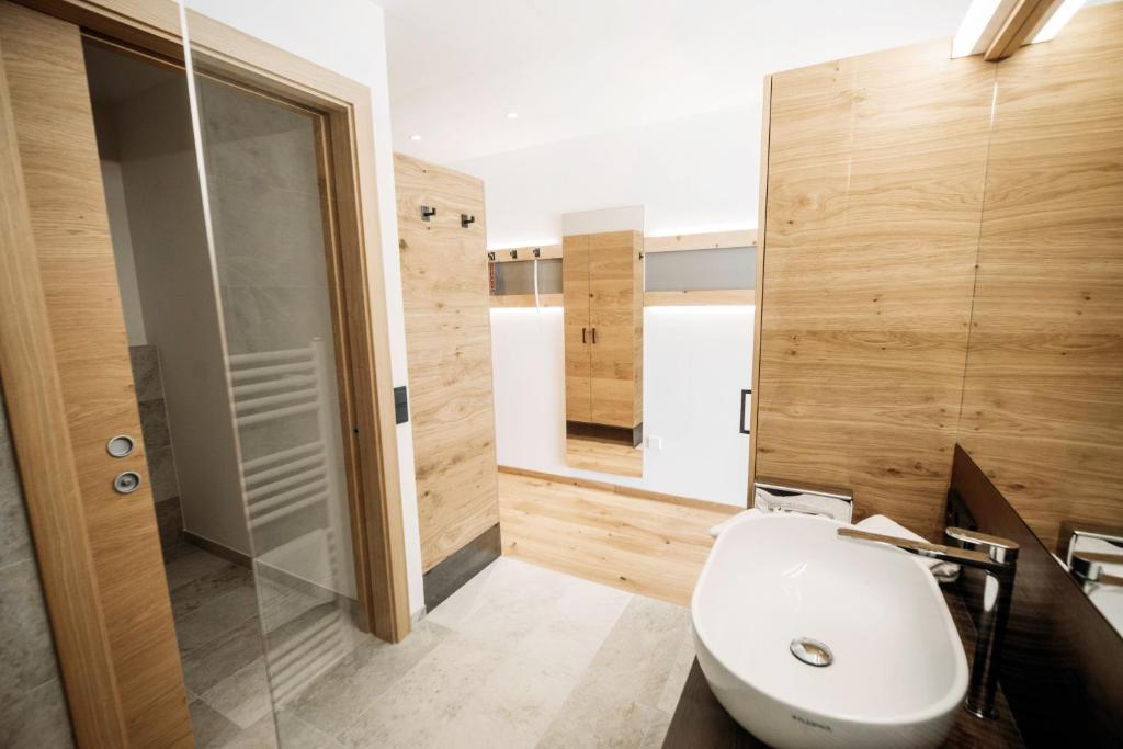 Kuchyň nebo kuchyňský kout v ubytování Hotel am Hang