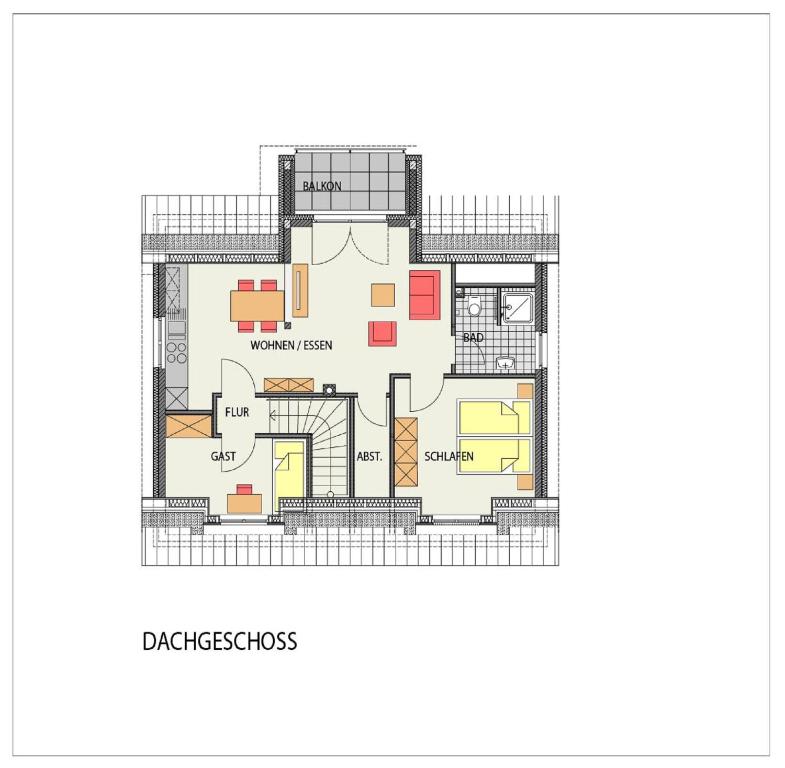 Půdorys ubytování Ferienwohnung Generalsuite