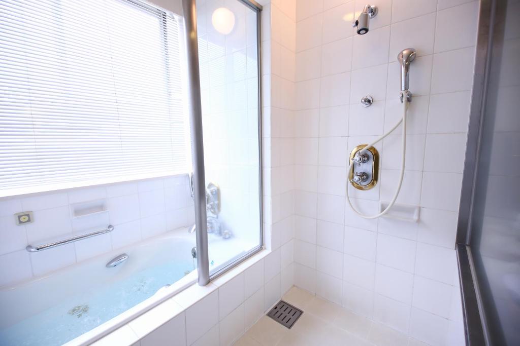 Koupelna v ubytování Hotel Marital Sousei Kurume