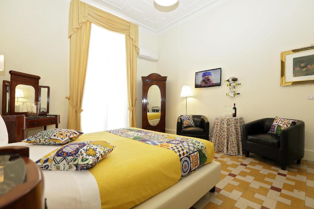 Postel nebo postele na pokoji v ubytování B&B Antonello da Messina