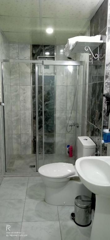 Koupelna v ubytování Hannapart Otel