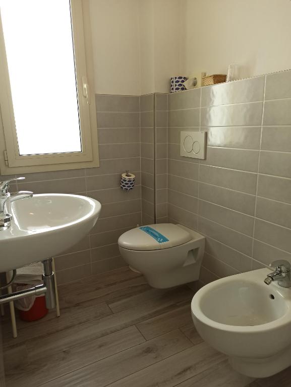 Koupelna v ubytování Hotel Marilinda