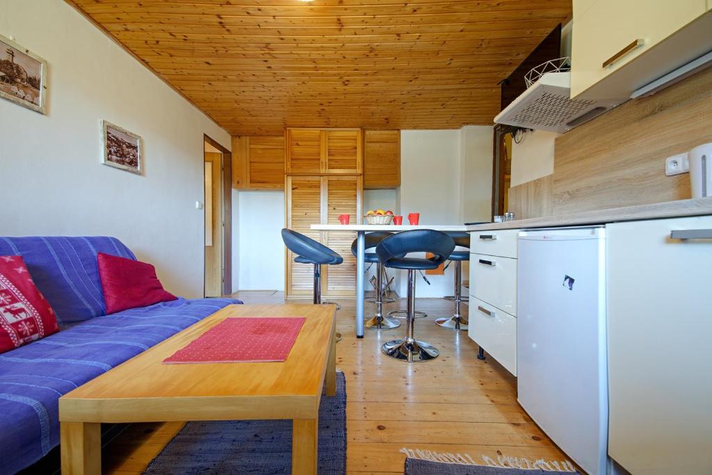 Kuchyň nebo kuchyňský kout v ubytování Apartmány Tereza