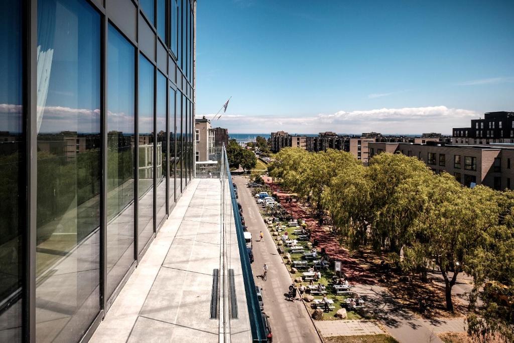 Uma vista geral de Copenhaga ou a vista da cidade a partir do hotel
