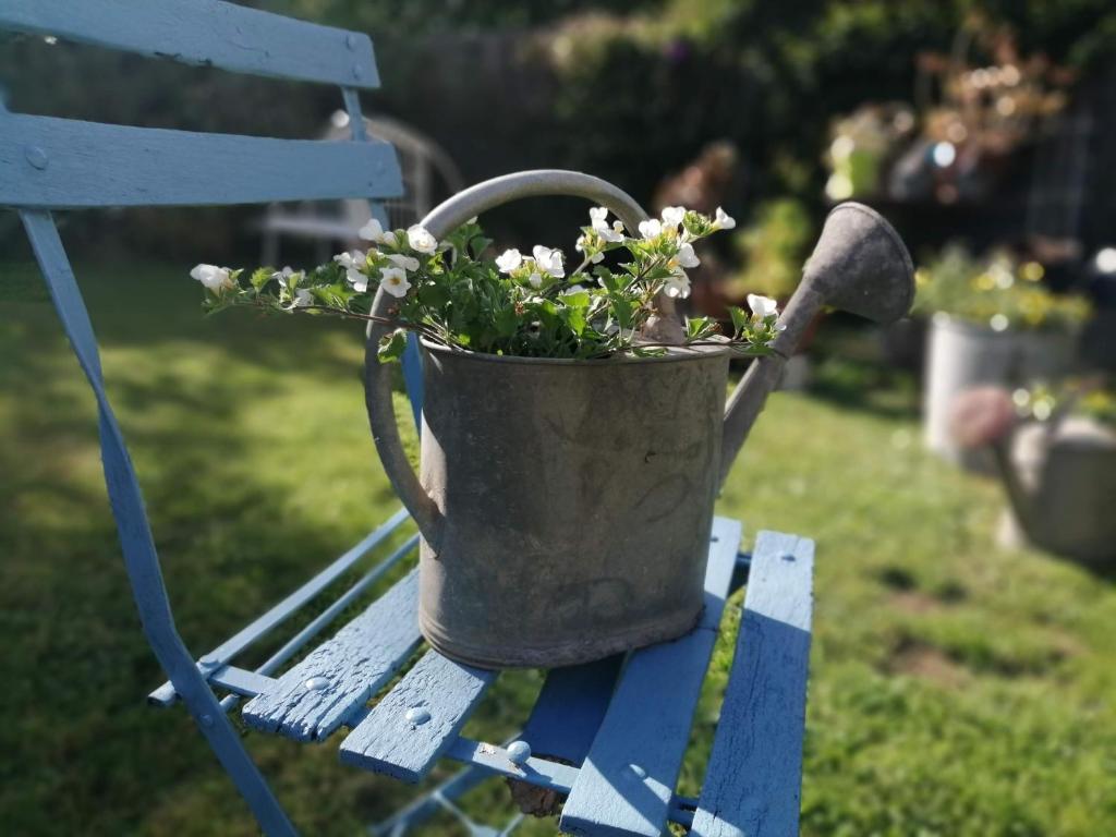 Zahrada ubytování Maison d'hôtes Les Vallées
