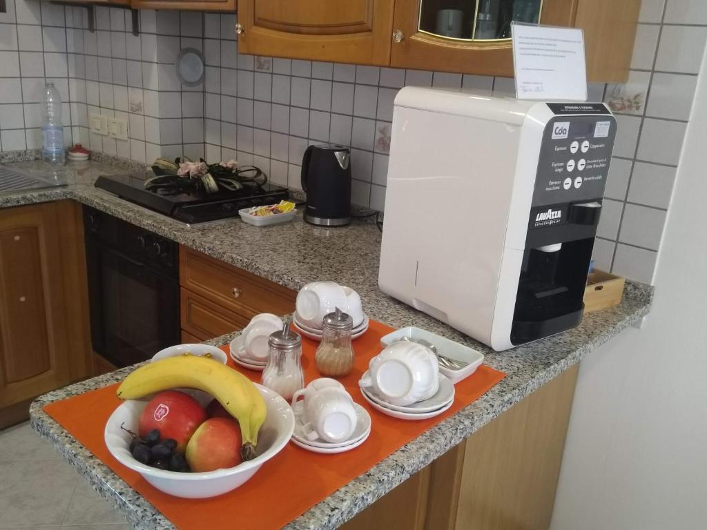 Kuchyň nebo kuchyňský kout v ubytování B&B NONO TILIO
