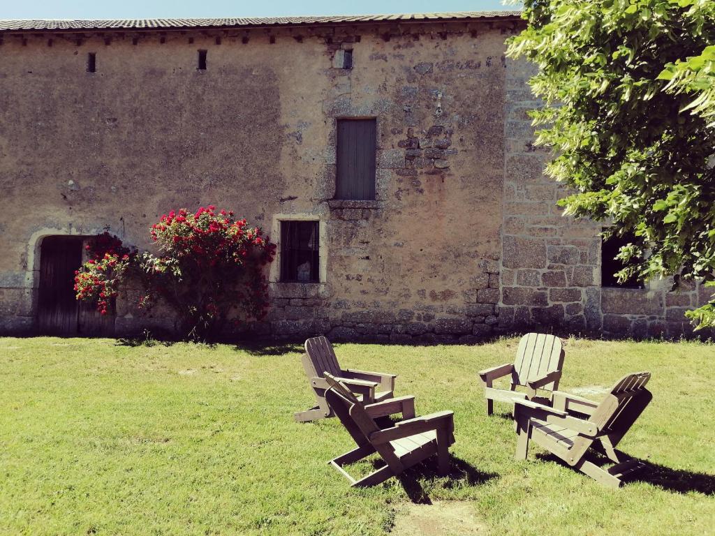 En hage utenfor La Ferme du Crouzet