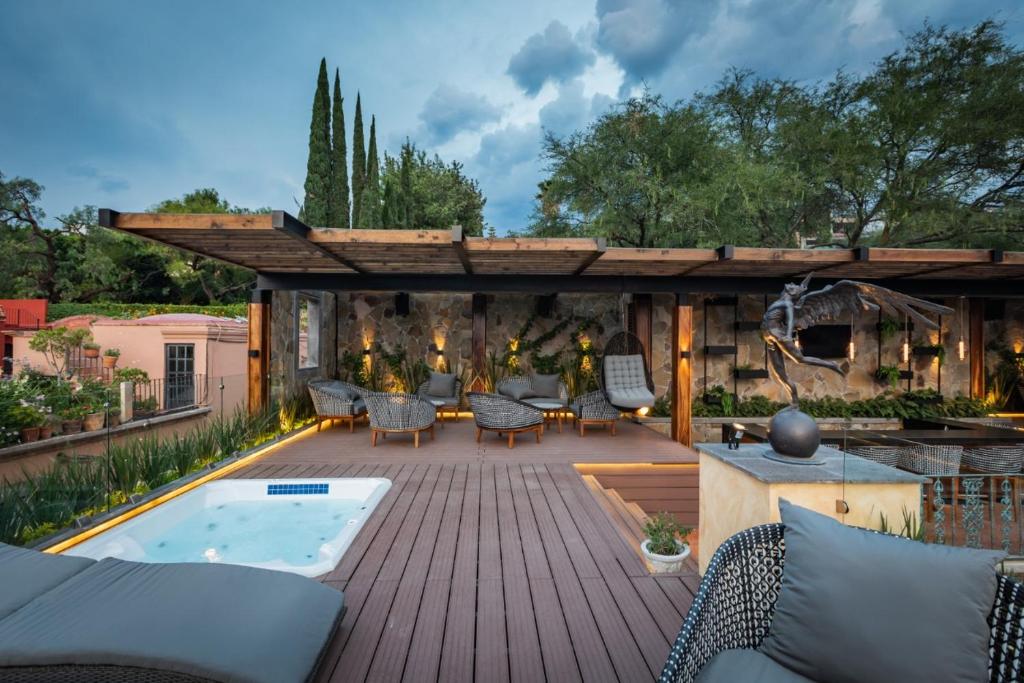 Bazén v ubytování Mansion San Miguel nebo v jeho okolí