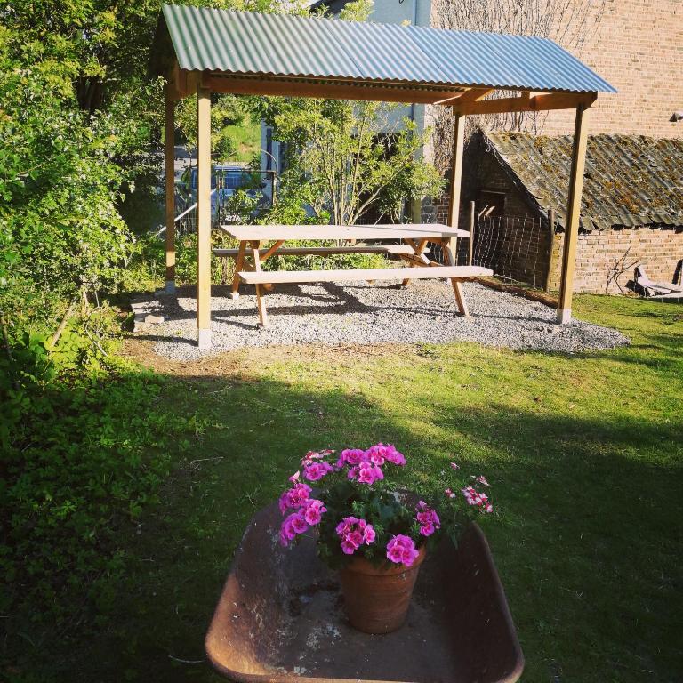 Zahrada ubytování Gîte La maison rose