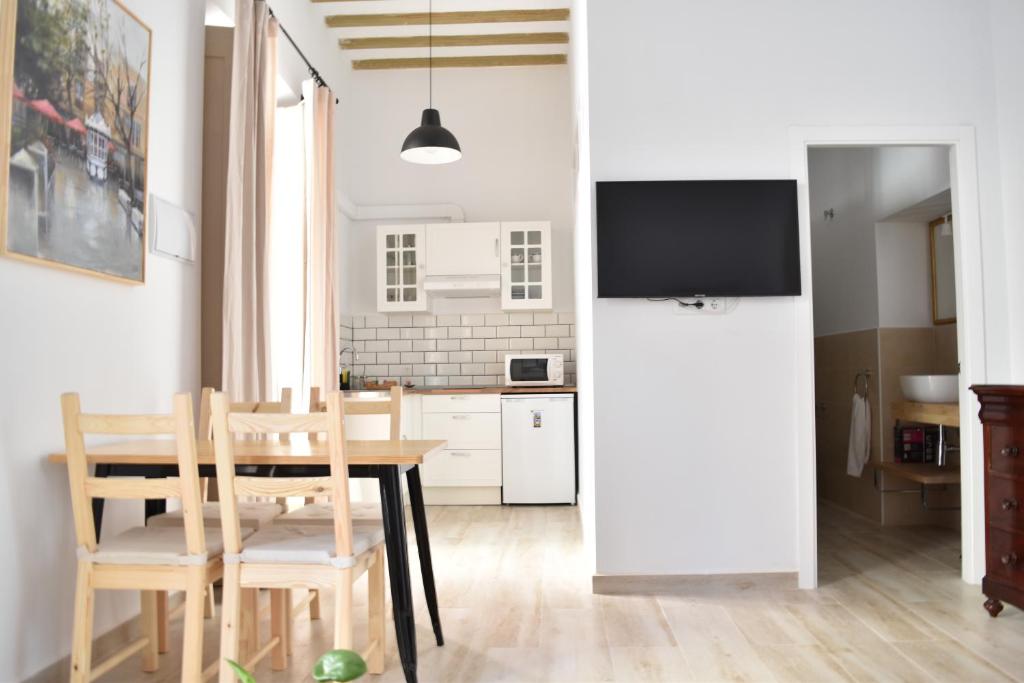 Kuchyň nebo kuchyňský kout v ubytování Apartamento La Discusión de Veedor 12