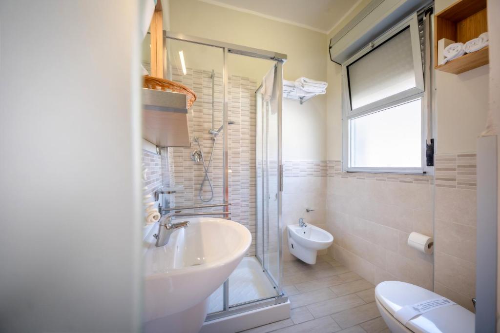 Koupelna v ubytování Hotel Firenze