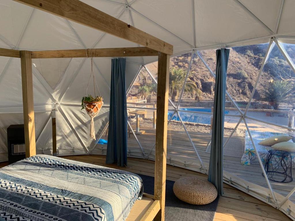 Cama o camas de una habitación en Blue Ocean Camp - Tasartico