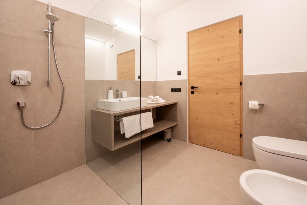 Koupelna v ubytování Premium Apartments Faselehof